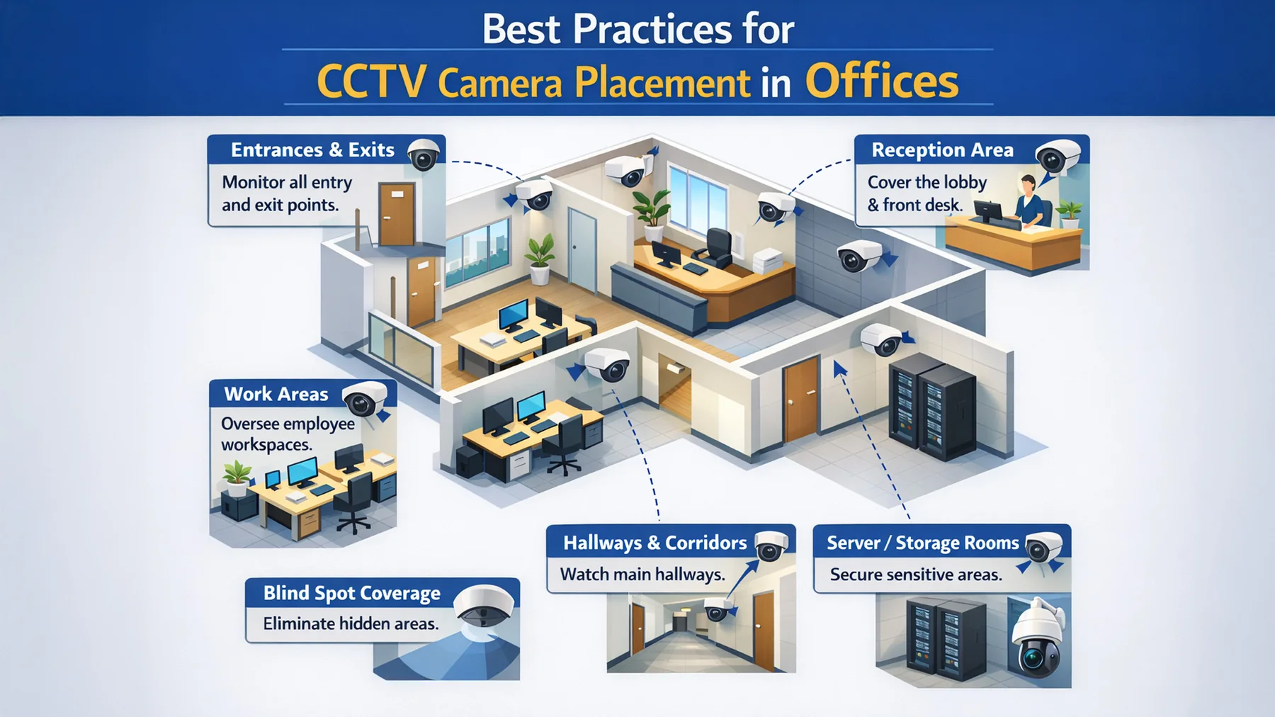 Best Practices for CCTV Camera Placement in Offices